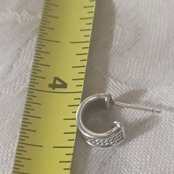 David Yurman Albion Garnet & Diamond Drop Earrings, Sterling Silver - Picture 13 of 14